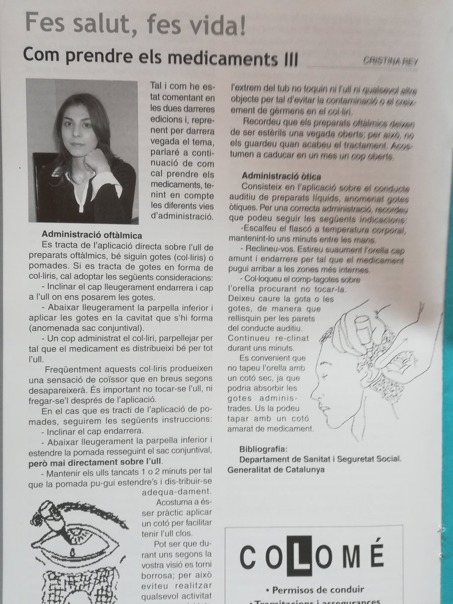 DrEnric's tweet photo. Endreçant papers (un efecte secundari del confinament) he trobat les primeres publicacions de la @Cristinareyr al #ressó_mont_rogenc, any 2005 https://t.co/SeUx77CtzJ
