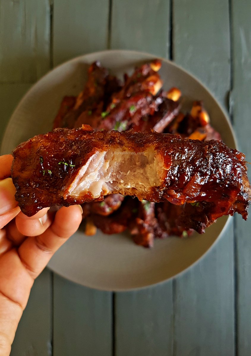 Hebu look at these beautiful ribs!!! My red wine braised honey pork ribs really came to life and the dry rub spice I made for them- which had cumin- complimented all the other flavors to perfection.See my full recipe: 