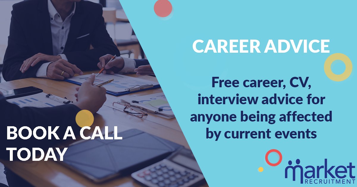 Marketrec's tweet photo. During this difficult time we're here to help you as much as we can.
If you need any advice on your CV, interviews, redundancy..feel free to book into our diary using this link; https://t.co/NwV9uiBcJ8
We hope everyone is staying safe. https://t.co/SK1BA9Qr5g