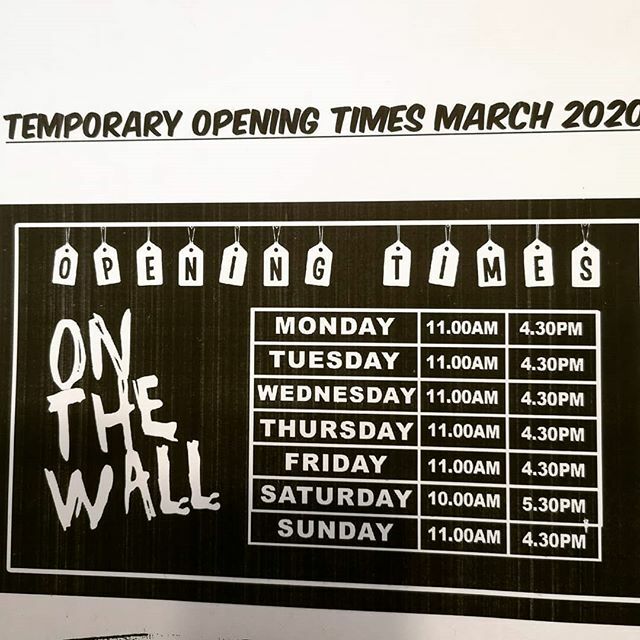 Revised opening times. ift.tt/2UkmY76