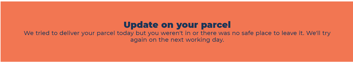 leaholivia94's tweet photo. @Hermesparcels my parcel was not delivered yesterday as 'I wasn't home' even though I was home an hour before delivery to make sure, can you tell me when you plan on attempting delivery again please? https://t.co/dFAR3HzT9S