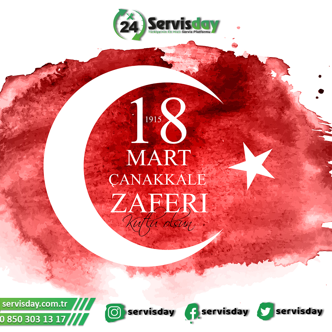 18 Mart Çanakkale Zaferi Kutlu Olsun. Bu toprakları vatan yapan Şehitlerimizi rahmet ve şükranla anıyoruz...

#servisday #repost #18martçanakkalezaferi #şehitlerimizianıyoruz #enhızlıservisplatformu