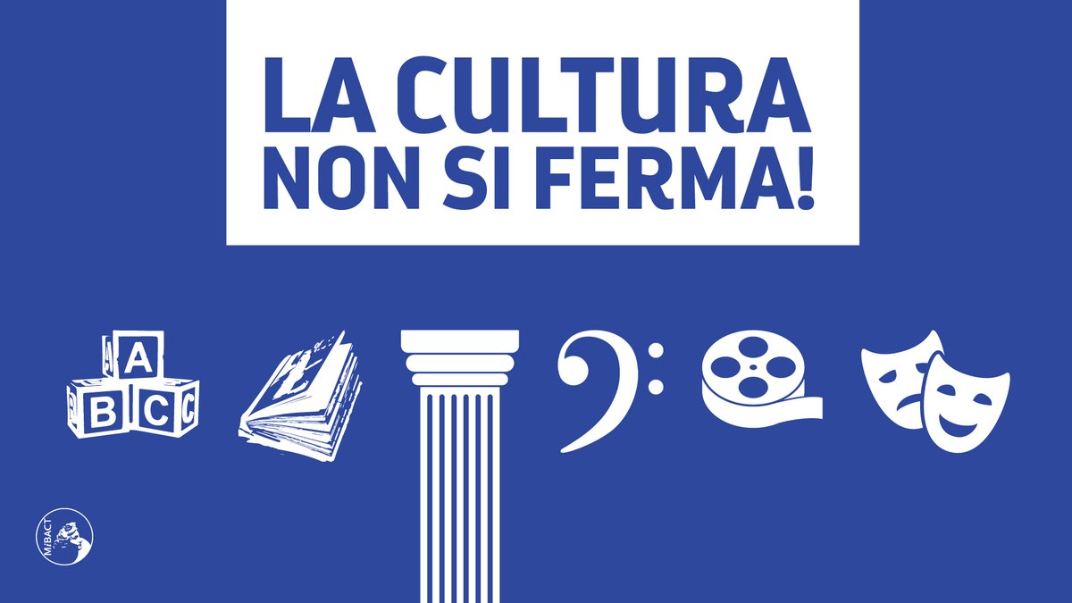 LA CULTURA NON SI FERMA!

Tantissimi #museitaliani tra i protagonisti della nuova pagina del sito web del @_MiBACT che aggrega iniziative digitali per #iorestoacasa.

La pagina si arricchisce di giorno in giorno, con le iniziative digitali dei musei!🏛

📌 beniculturali.it/laculturanonsi…
