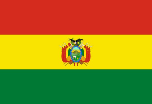 Bolivia. 8.5/10. Terrific flag. The tri-colour is a common theme, but the emblem of the Bolivian coat of arms is superb. Red for the brave soldiers, green for fertility and yellow for its mineral deposits. 1851 adoption. Emblem has a condor, a llama and flags within the flag.