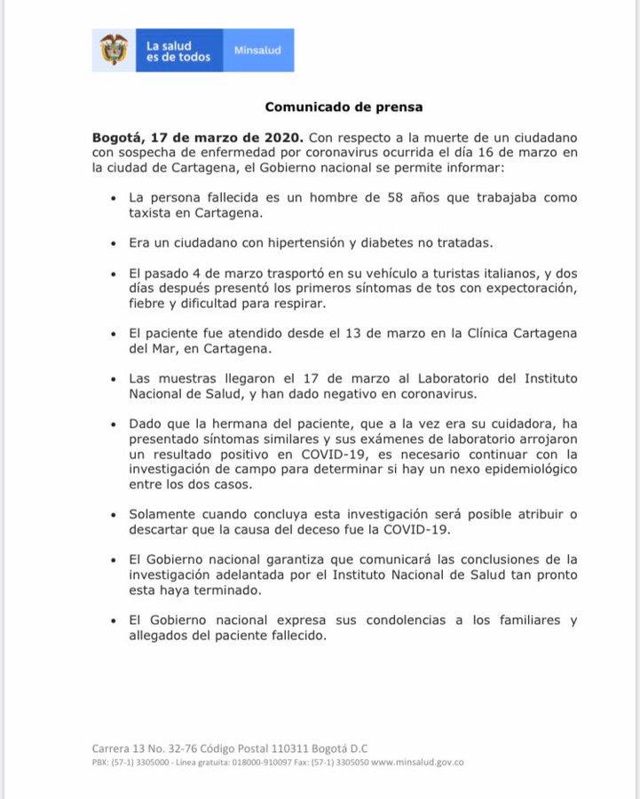 Mafe Carrascal Por Que Unisinuoficial No Ha Suspendido Rotaciones De Sus Estudiantes De Medicina En La Clinica Cartagena Del Mar Donde Murio Hombre Con Sintomas De Covid 19 Son Mas