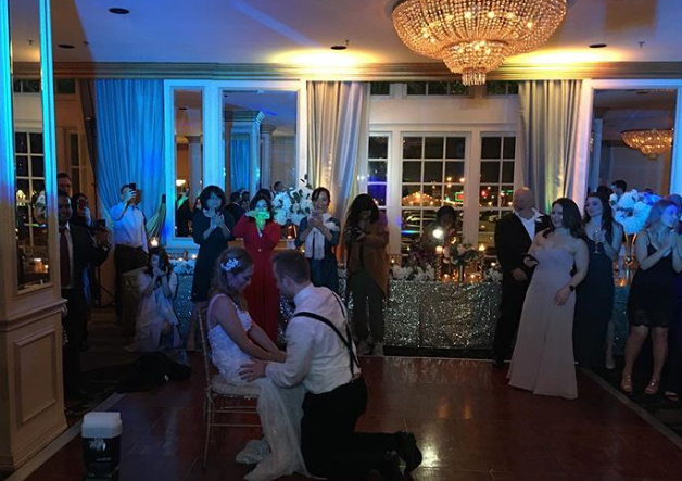 No one can accuse @djknockhard of not putting the party in wedding party. #weddingwednesday

ow.ly/iDs950yP5Fq

Repost: @djknockhard

#wedding #party #weddingparty #celebration #bride #groom