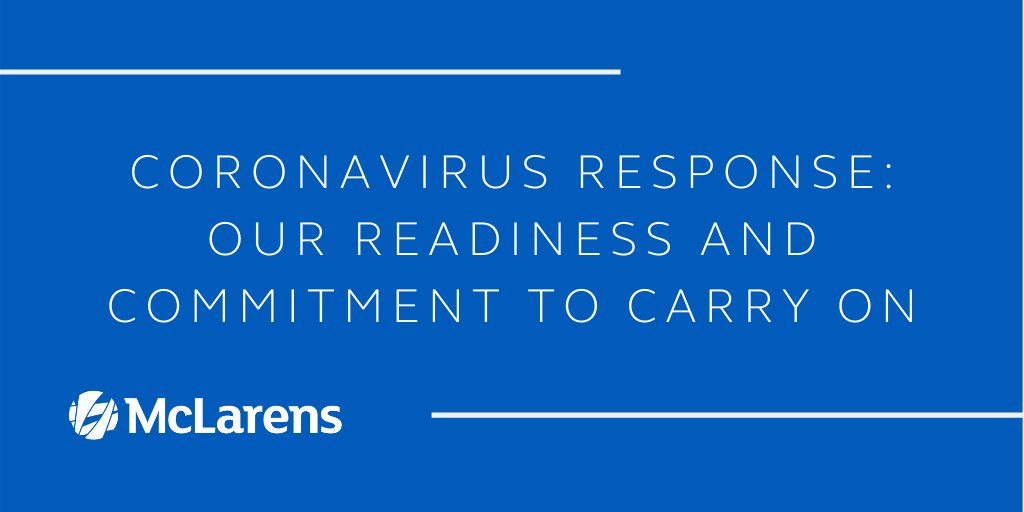 McLarensGlobal's tweet image. As a global loss adjusting &amp;amp; risk management company, we have well-defined business continuity plans that have been activated in accordance with the growing COVID-19 risks. Here's what McLarens is doing for clients &amp;amp; employees to maximize service &amp;amp; safety: bit.ly/2TZi0O5