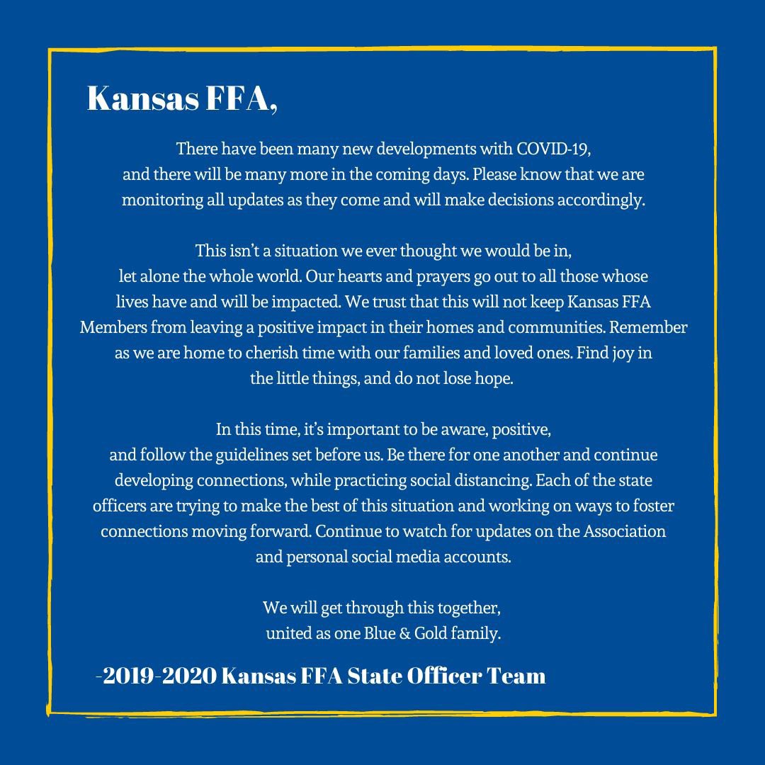 Check out this update from the state officer team: