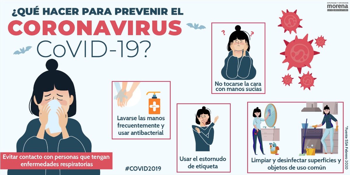 La mejor manera de mantener la salud propia, de la familia y de la comunidad, es informarnos bien y  acatar las recomendaciones de las autoridades.
#coronavirus 
#COVID19
