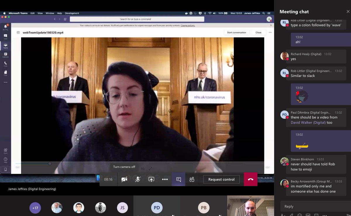 robbowley's tweet photo. Thanks to @jjeffries1 for running our remote @CoopDigital #MegaCop today. It worked really well! Great team updates as always and some fab lightening talks. @beckycodes flipping hilarious 😂😂 https://t.co/9MI84K3War