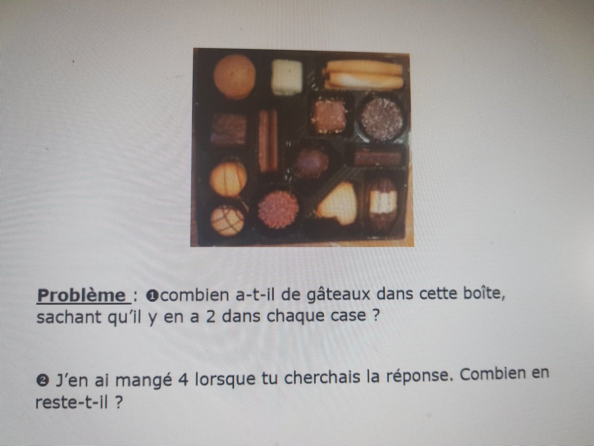 ulisstvic's tweet photo. @mathsenvie2  Pour maintenir le lien avec les élèves, maintenir des activités connues par tous, faire de sa gourmandise non pas une faiblesse mais un point d appui! 😉😂 https://t.co/coR4NzbIaH