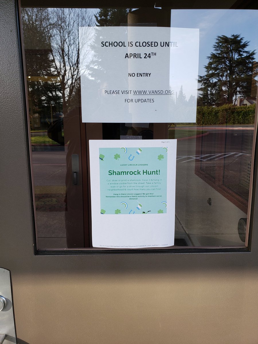 Lincoln_Rocks1's tweet image. School&apos;s out for now, but join the Lincoln neighborhood in the Shamrock Hunt. #funstufftodo
