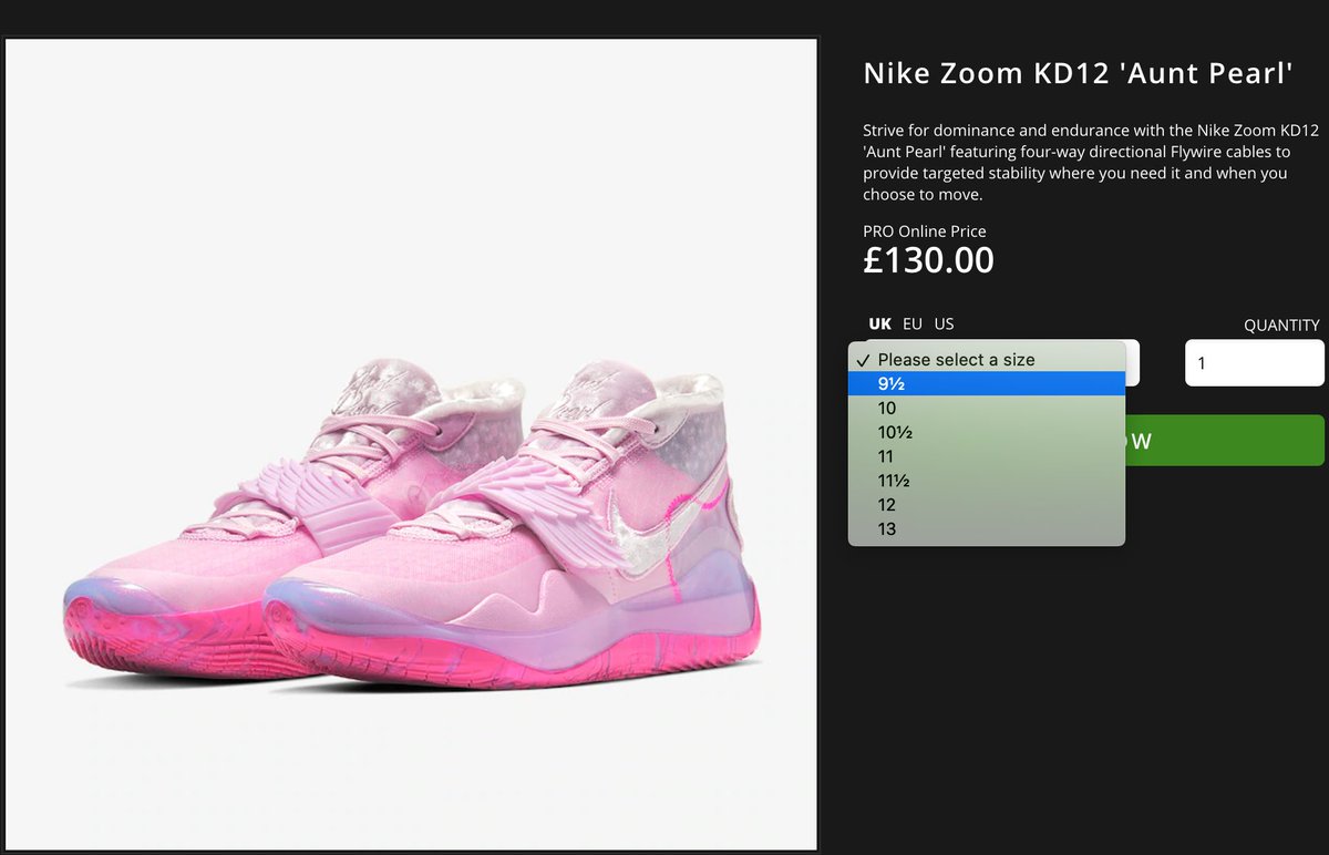 kd 12 aunt pearl price