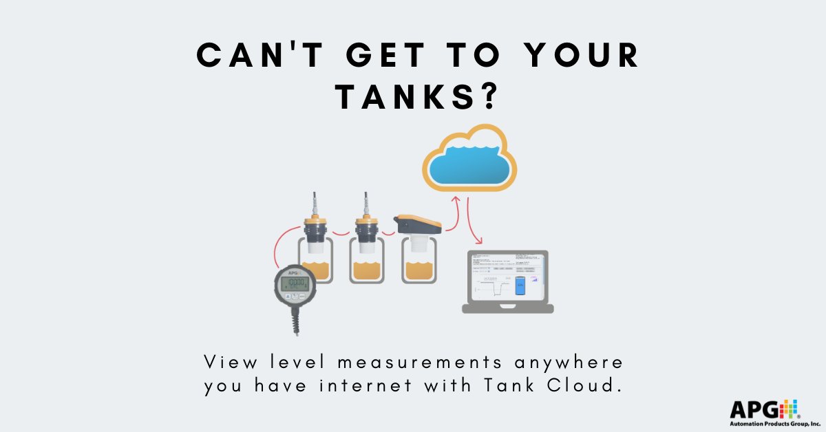 apgsensors's tweet photo. Unable to get to your tank to check #levelmeasurements? With APG's #remotelevelmonitoringsensors and #TankCloud system, you can check level measurements anywhere you have internet.
https://t.co/3pe8oVvZwn
#APGSensors #remotelevelmonitoring #levelmonitoring #tanklevel https://t.co/OHeX3gcNXN