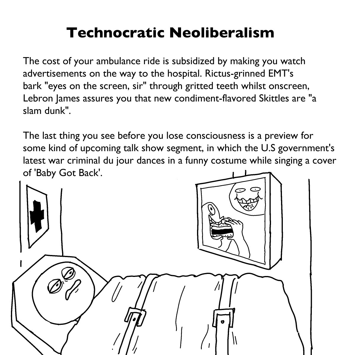 In the United States, a single ambulance ride can cost hundreds or even THOUSANDS of dollars.
But it doesn't have to be that way!

Here are four alternate futures:
[COMIC] 