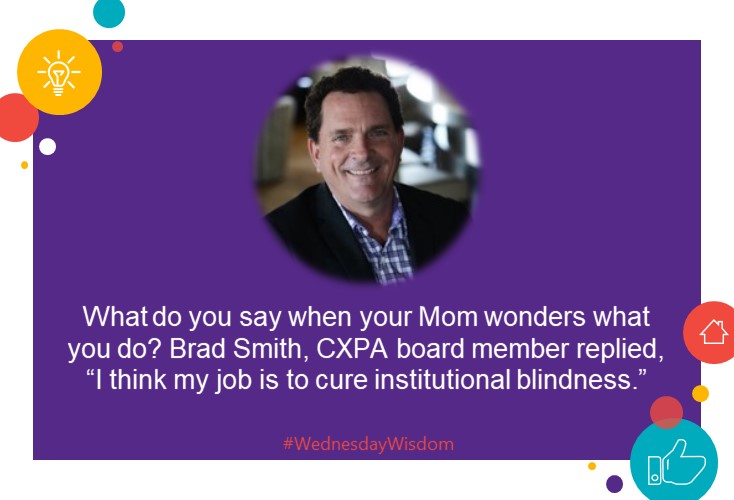 CXPA_Assoc's tweet photo. Where do you go after you help put people into space? Into the disruptive and unpredictable world of #CX! Read how the career of CXPA Board Member Brad Smith lifted off and what he learned along the way in this week’s blog https://t.co/HzixwpZhxT. #CXPA #WednesdayWisdom @vectorbn https://t.co/5235pUaK06