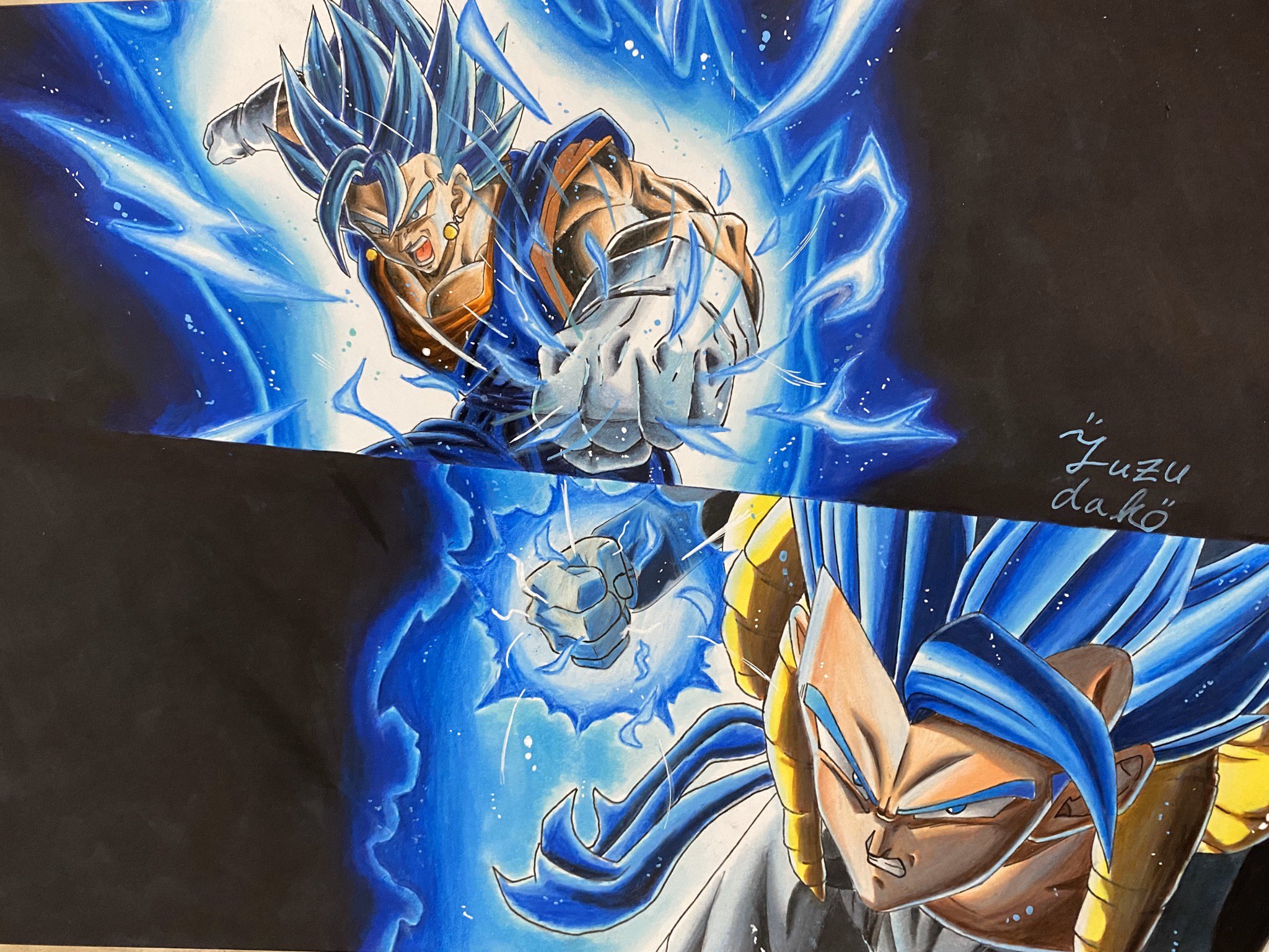 ドラゴンボール超 ベジットブルー＆ゴジータブルー イラスト