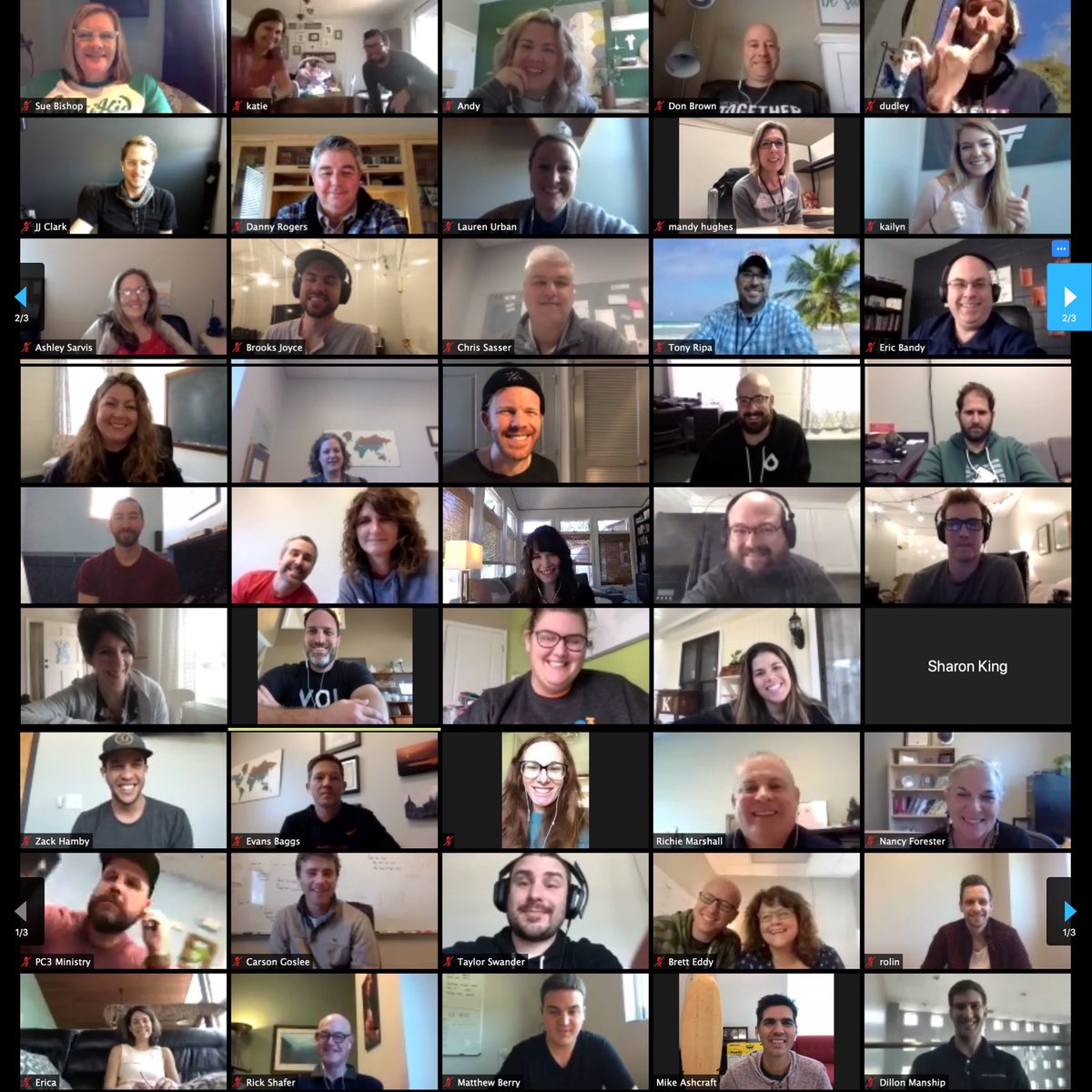 portcitychurch's tweet photo. Today’s staff meeting brought to you by #socialdistancing and @zoom_us!
#LifeWithGodTogether https://t.co/Lqmqi4ONGB
