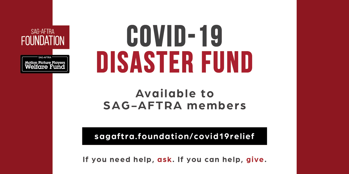 seancmichael's tweet photo. We and the #MPPWF have created a COVID-19 Disaster Fund for eligible @sagaftra members who have been impacted by this global pandemic. If you need help ask, and if you can help, give: https://t.co/eAFLA9l7Jg  #COVID19 #coronavirus https://t.co/Otod2P4Jc6