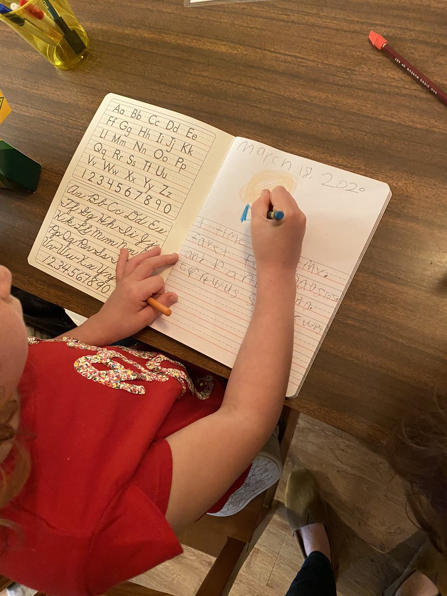 Unplugged activity from Mrs. Strong’s house for all ages- Power Writing! Choose 1 topic, set timer for 2-5 min, and write as much as you can about the topic. When you finish count your words and draw a picture. Each day try to get 2 more words written than the day before!