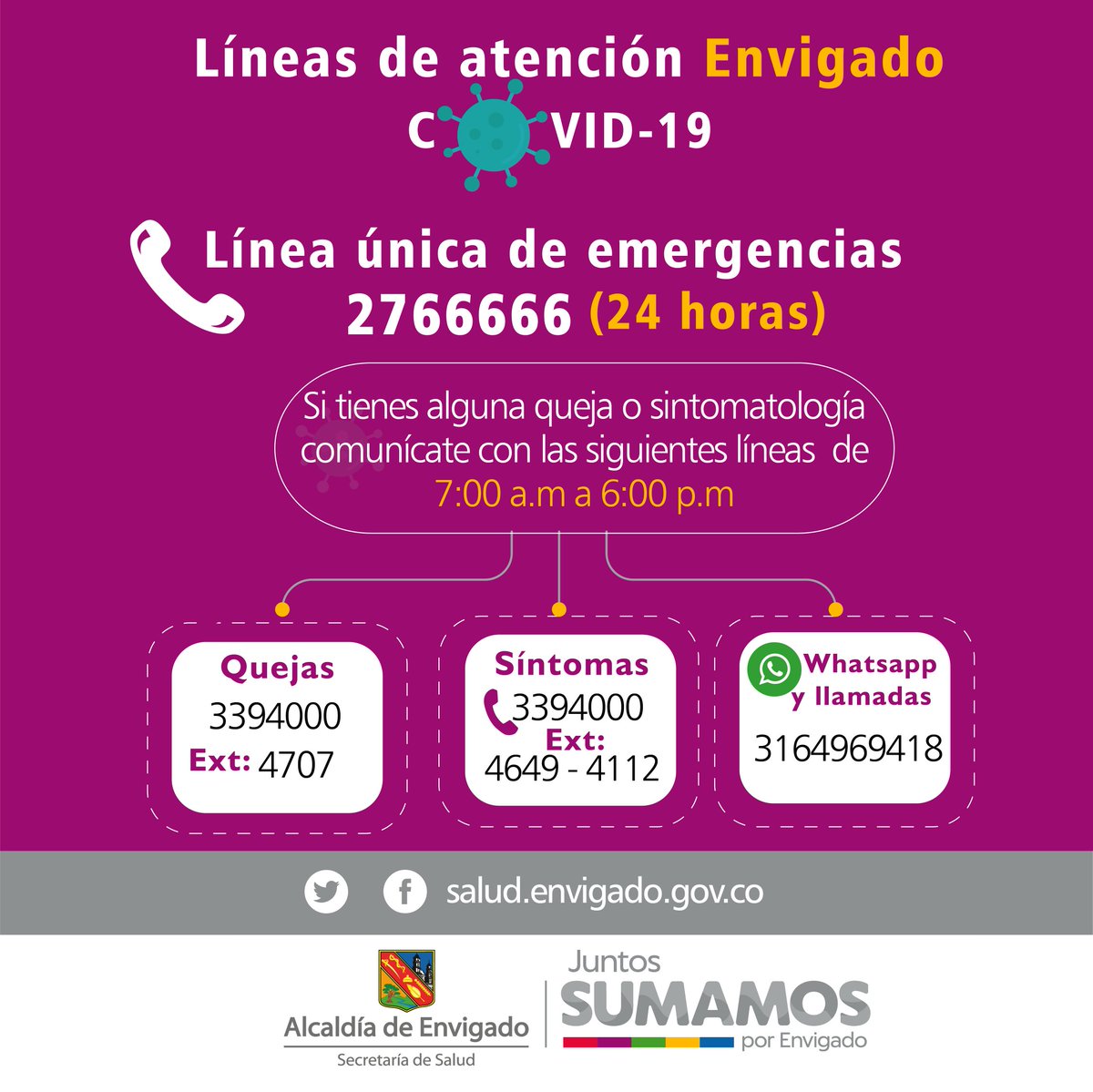 Secretaría de Salud de Envigado tweet media