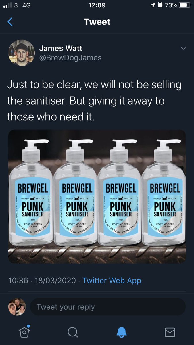 <a href="/BrewDogJames/">James</a> Question answered! Fair play to <a href="/BrewDog/">BrewDog</a>