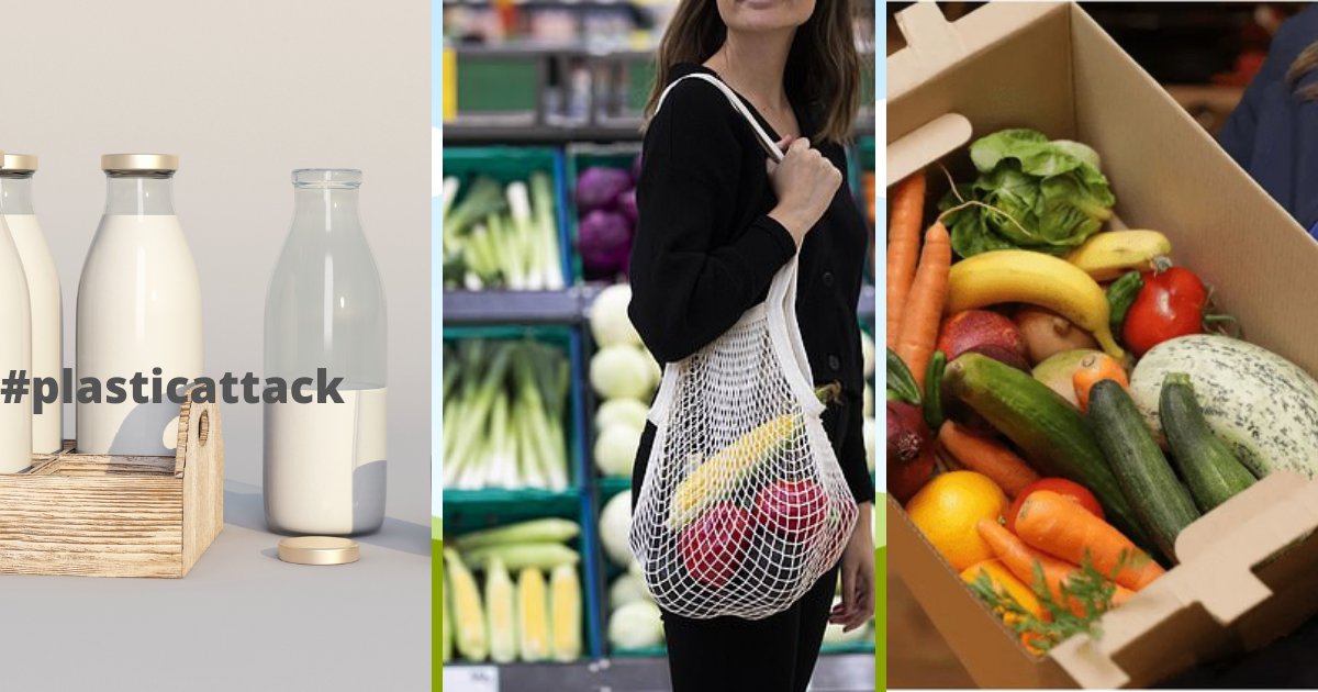 Back to the 1970s! It was a time when milk came in #reusable containers delivered straight to the door and meat and veg was slipped into completely biodegradable packaging without a piece of #plastic in sight #plasticattack