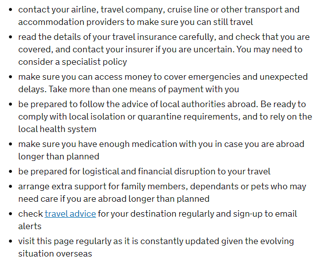 FCDOGovUK's tweet photo. If your travel is essential, follow our checklist before you travel: 

https://t.co/1Zz9jms2jG https://t.co/5hEWrNbBOt