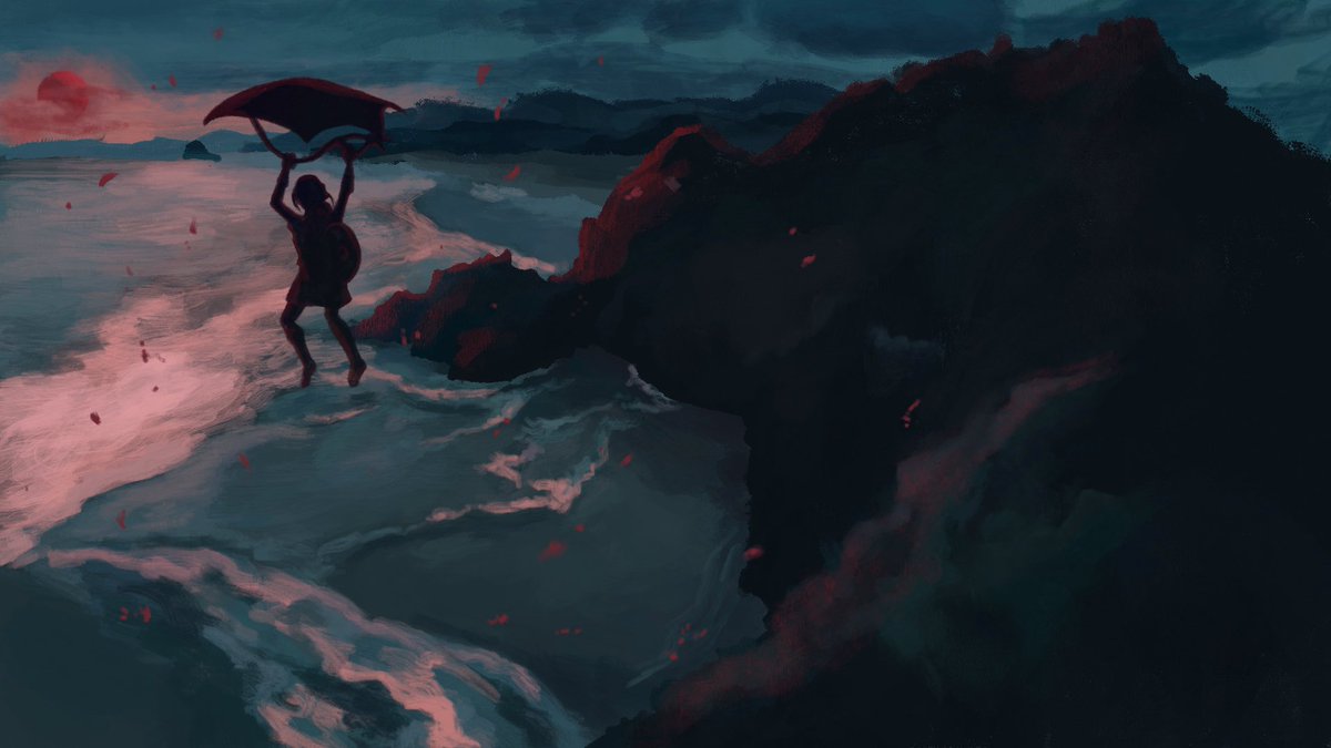 Mariahsquideri's tweet photo. Blood Moon 
#botw #loz https://t.co/rqbvD5vUTa