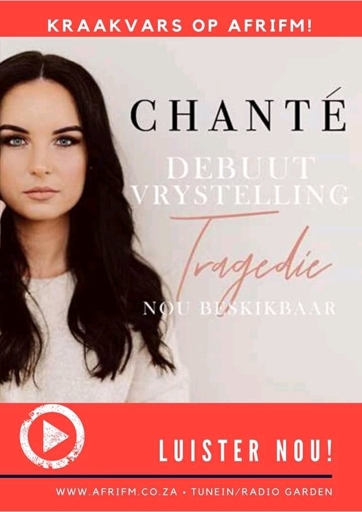 CHANTE se nuutste #TRAGEDIE enkelsnit en musiekvideo nou oral beskikbaar! <a href="/sa_artists/">SA-ARTISTS</a> <a href="/AfrikaansM/">Afrikaanse Musieknuus</a> <a href="/afrikaansehits/">Afrikaansetreffers</a> <a href="/BosveldStereo/">Bosveld Stereo 107.5</a> <a href="/GrootFM/">GROOTfm 90.5</a> <a href="/PretoriaFM/">Pretoria FM</a> <a href="/BokRadio/">Bok Radio 98.9fm</a>