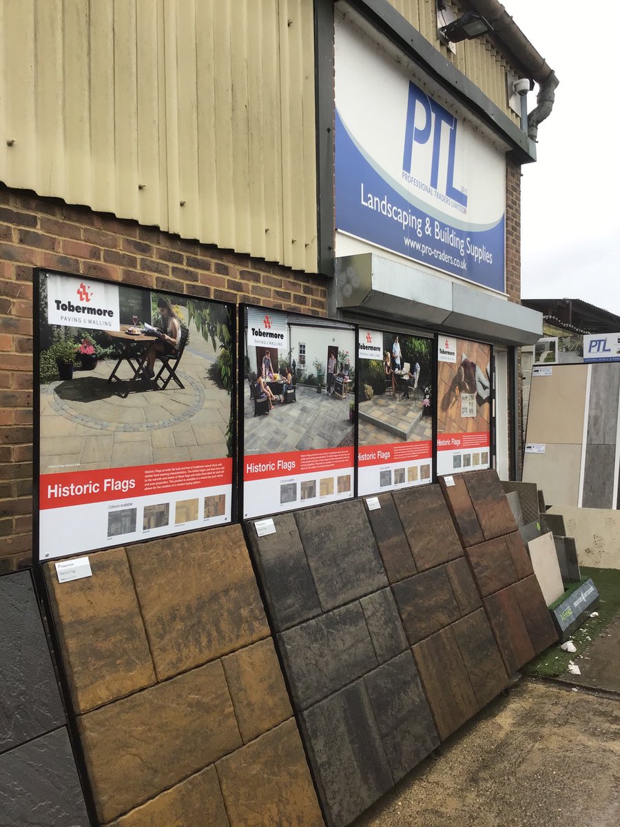 RodTobermore's tweet photo. @Pro-Traders #Sunbury-on-Thames displays are all ready for the year with @Tobermore products available looking fantastic.
Pop in and see Tom Kemp and his team for expert advice. #merchants #efstop #primetop https://t.co/hVyfPtY5tG