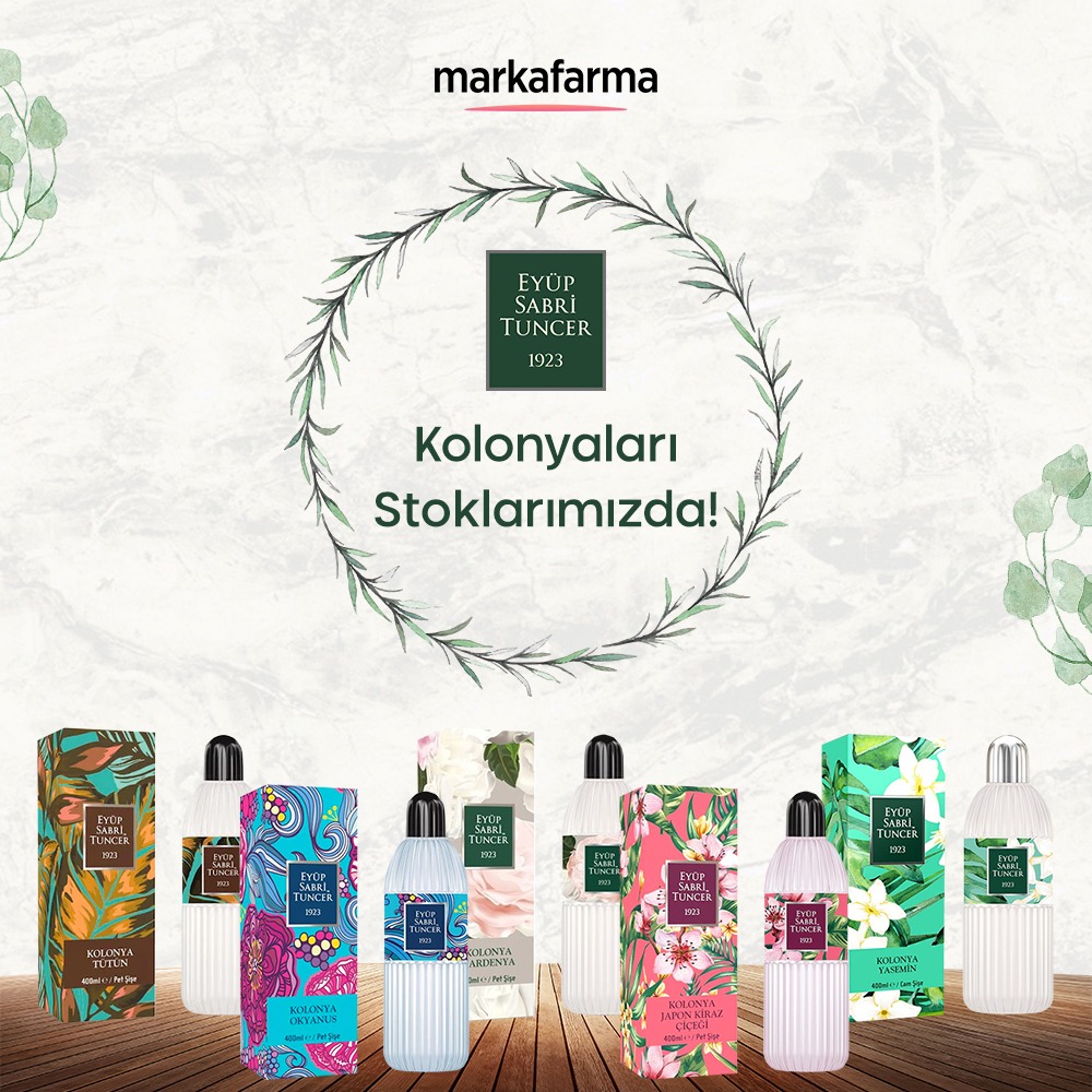Ferahlık ve hijyen her an elinin altında! 
Eyüp Sabri Tuncer kolonyaları benzersiz çeşitleriyle harika fiyatlarla sitemizde! 
markafarma.com/eyup-sabri-tun…

#eyupsabrituncer 
#Kolonya
#coronaAvmde 
#coronatuerkiye 
#corona