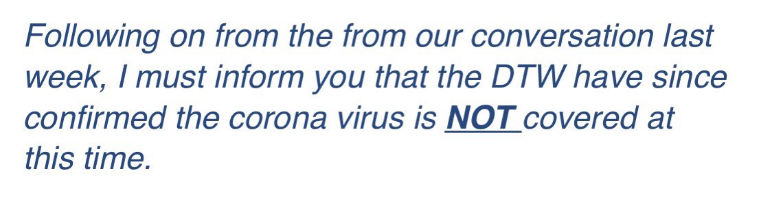 The_Ambrette's tweet image. What the government announced yesterday vs the insurance companies position. So who is lying? We have infectious disease insurance and we are on our knees. 25 employees. #coronavirus #Conservative #insurance #Corvid19uk  @RishiSunak @Conservatives @BigHospitality