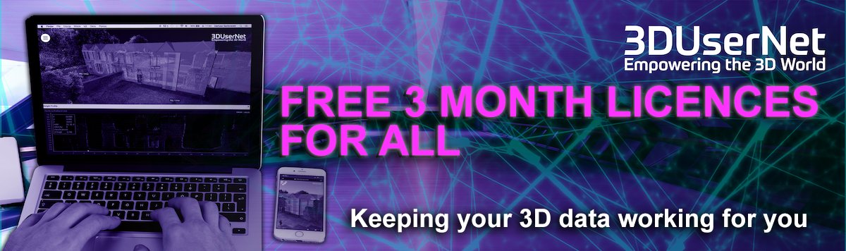 3dusernet's tweet photo. We are offering FREE licences to support home working. Please Share. https://t.co/7YUBNwwEhq

3 months free access to the full online platform to keep your 3D data working for you and your business… 
#free #3d #homeworking #pointcloud #3dmodels https://t.co/ALWiVd28EA