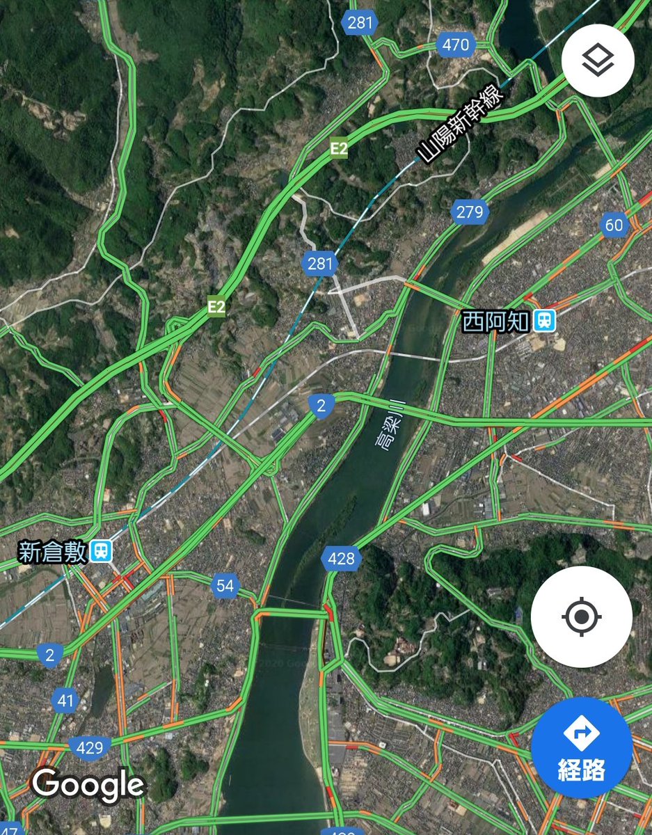 新条 R2玉島バイパス 高梁川大橋 4車線化 3 14 1030頃 全線開通 R2岡山バイパス 起点 岡山市東区浅川 終点 倉敷市中島字大西 R2玉島バイパス 起点 倉敷市中島字大西 終点 倉敷市玉島阿賀崎 渋滞解消効果は絶大 1 3 15日曜 1322 2 3 17火曜