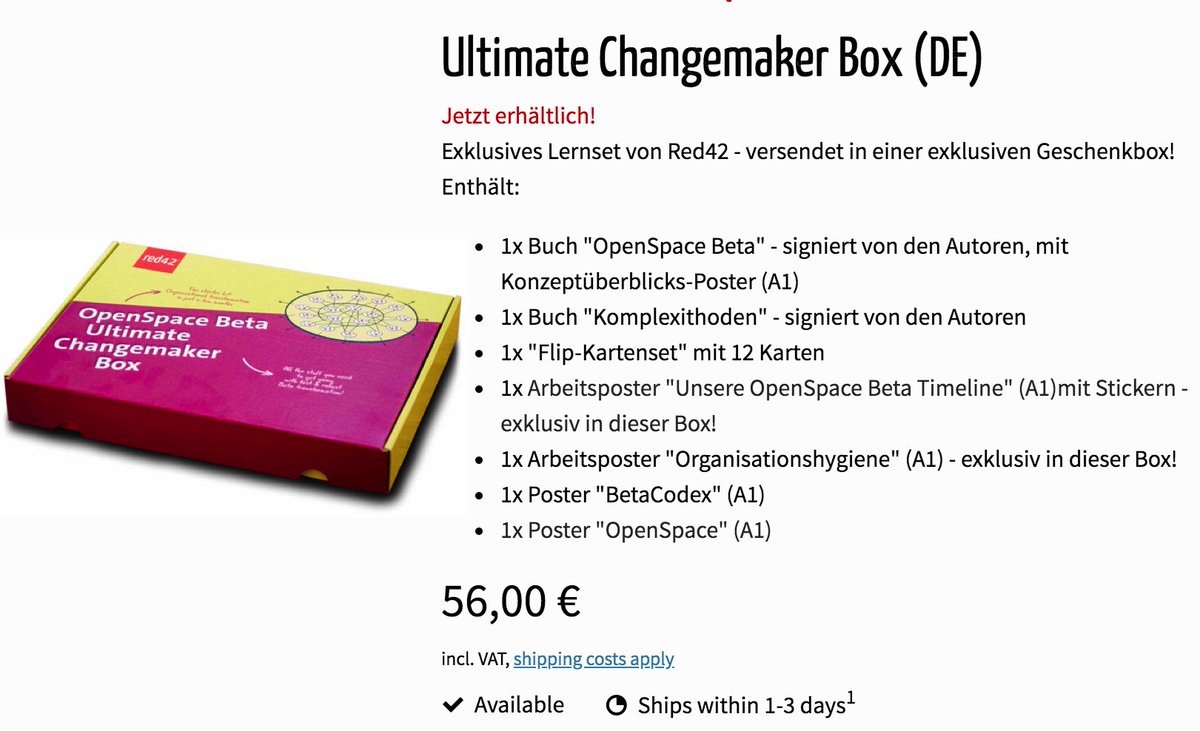 NielsPflaeging's tweet photo. Perfekt für die #Quarantänezeit zuhause:
Die #UltimateChangemakerBox - die erste Lernbox von Red42. Enthält 2 #Bücher,  insgesamt 5 A1-#Poster (davon 2 exklusiv in dieser Box) und 1 #FlipKartenset.
Zum Preis von nur EUR 56,00. Ist doch was?!
https://t.co/vMi9bT7yyo #BetaCodex https://t.co/gtWScdLgRm