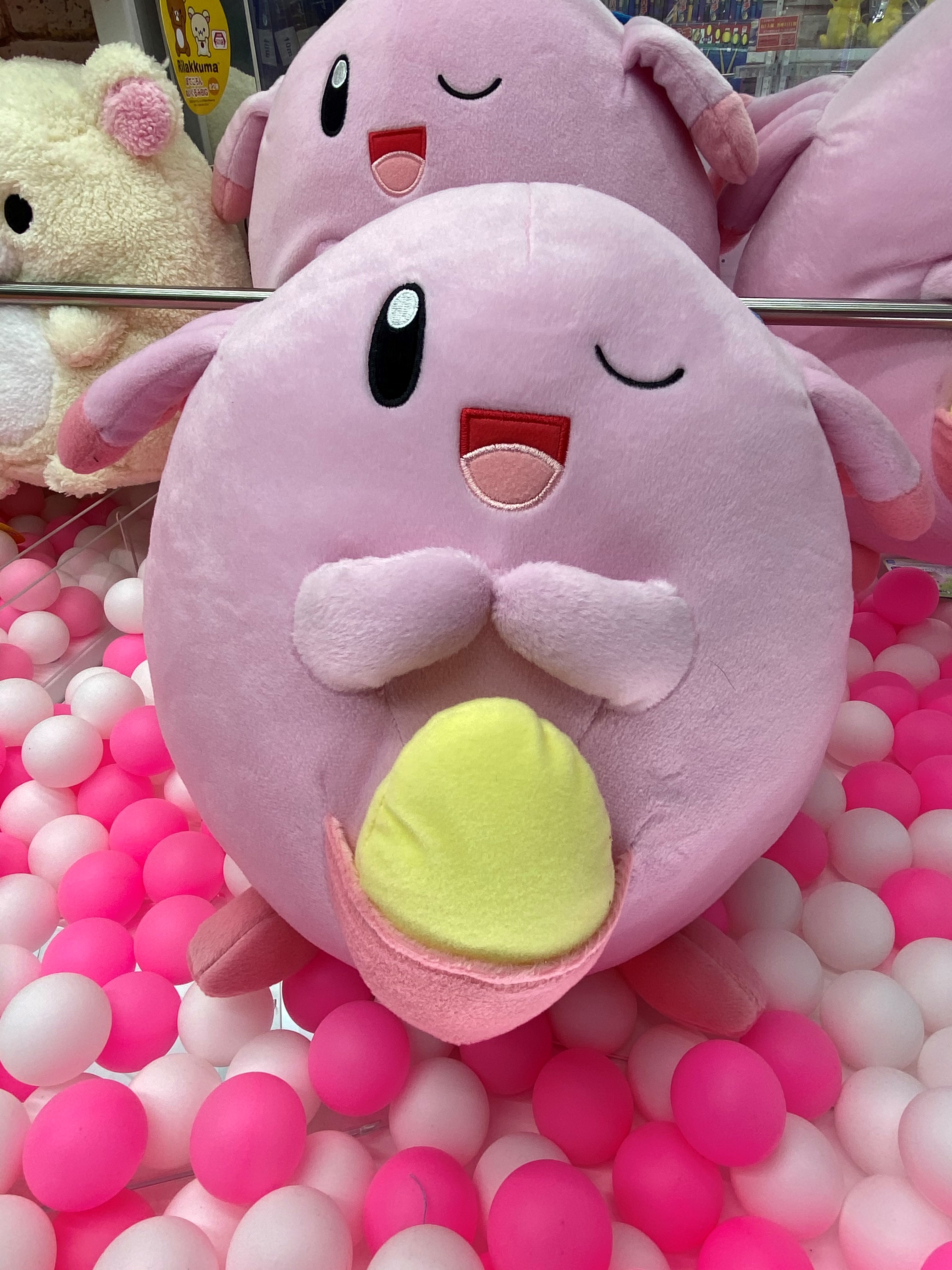 千葉レジャーランド稲毛店 プライズ入荷しました ポケットモンスター めちゃでかコロっとまんまるぬいぐるみ うたう ラッキー プライズ Ufoキャッチャー クレーンゲーム ゲーセン 稲毛 レジャラン ポケットモンスター ポケモン