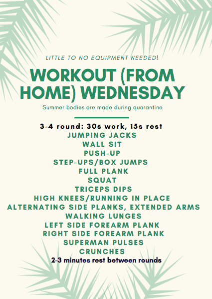runnercov's tweet photo. Workout (from home)Wednesday https://t.co/bDG9gcH2CB https://t.co/ju3WPcRyuK