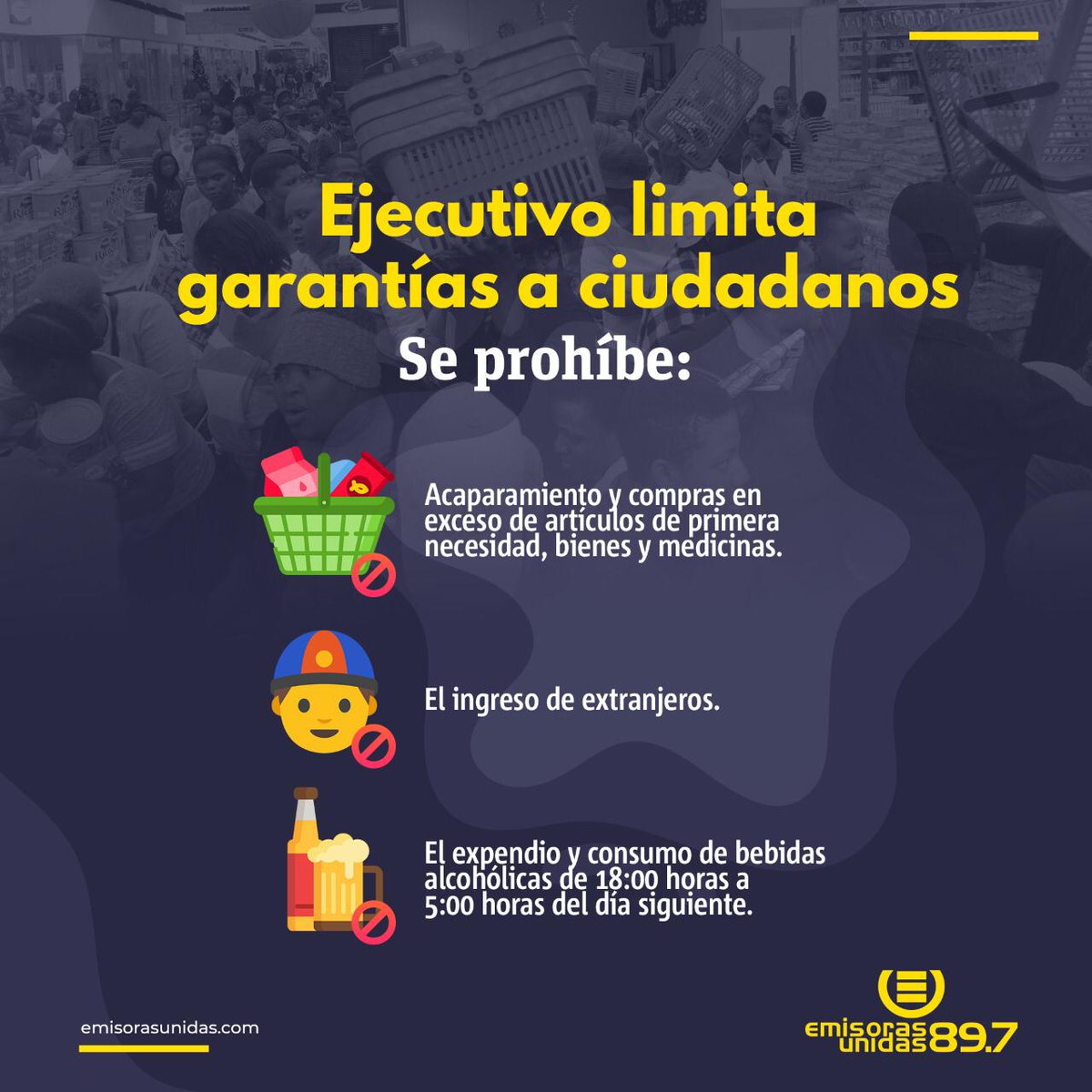 Tomen en cuenta muchach@s. No salgan si no es necesario 😊