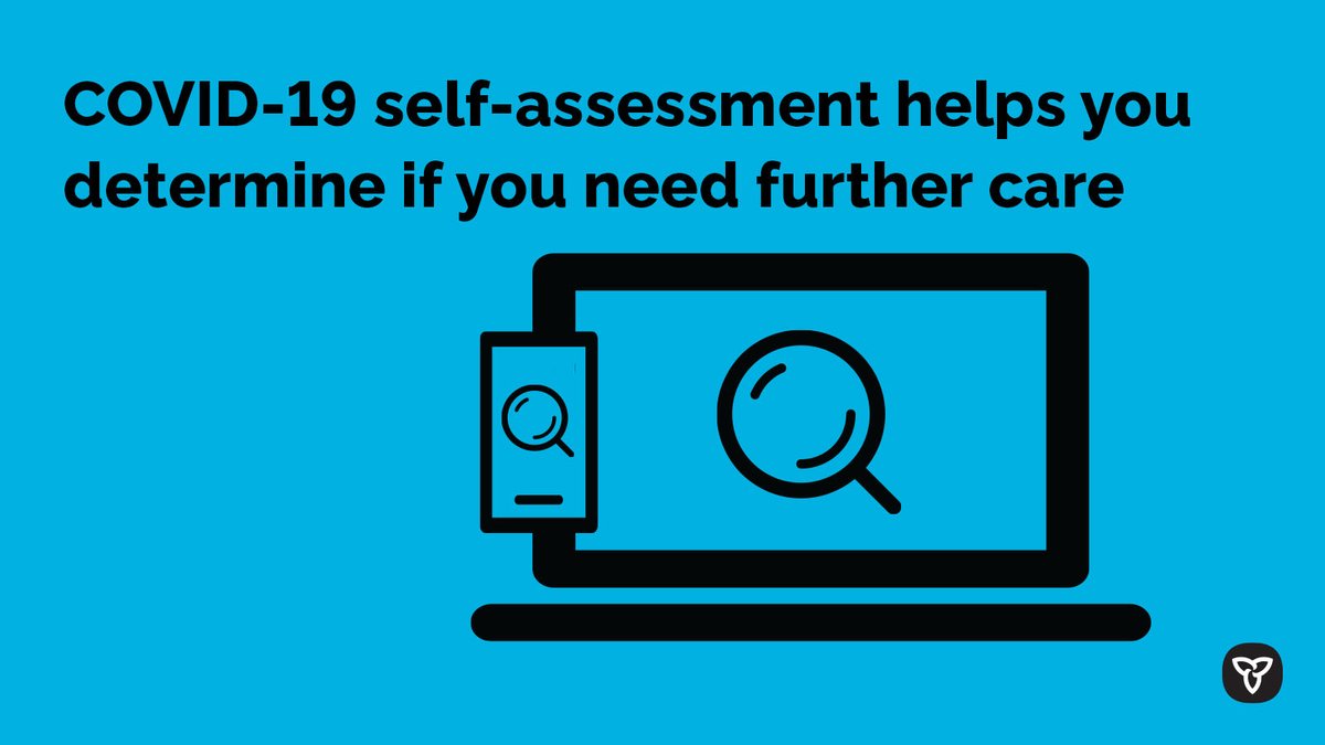 ONThealth's tweet photo. Concerned you contracted #COVID19ON? Take the online self-assessment to help determine if you need to seek further care. https://t.co/eXQZRfEXtL #COVID2019 #CanadaCOVID19 https://t.co/4AGzP0dwEt