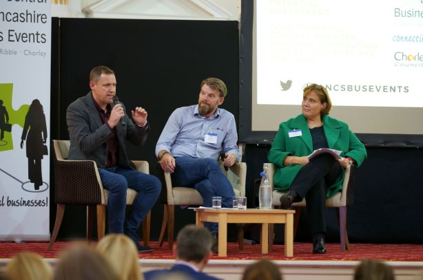 LancsBusEvents's tweet photo. Wellness in the workplace is vital! As discussed in our panel session with @mike_ode, @AllAboutPhil and Julie Thornhill from @waitrose #WellnessWednesday #PhotoOfTheDay #CLBE #Networking #Business #Lancashire https://t.co/Hk6w7tGEwy
