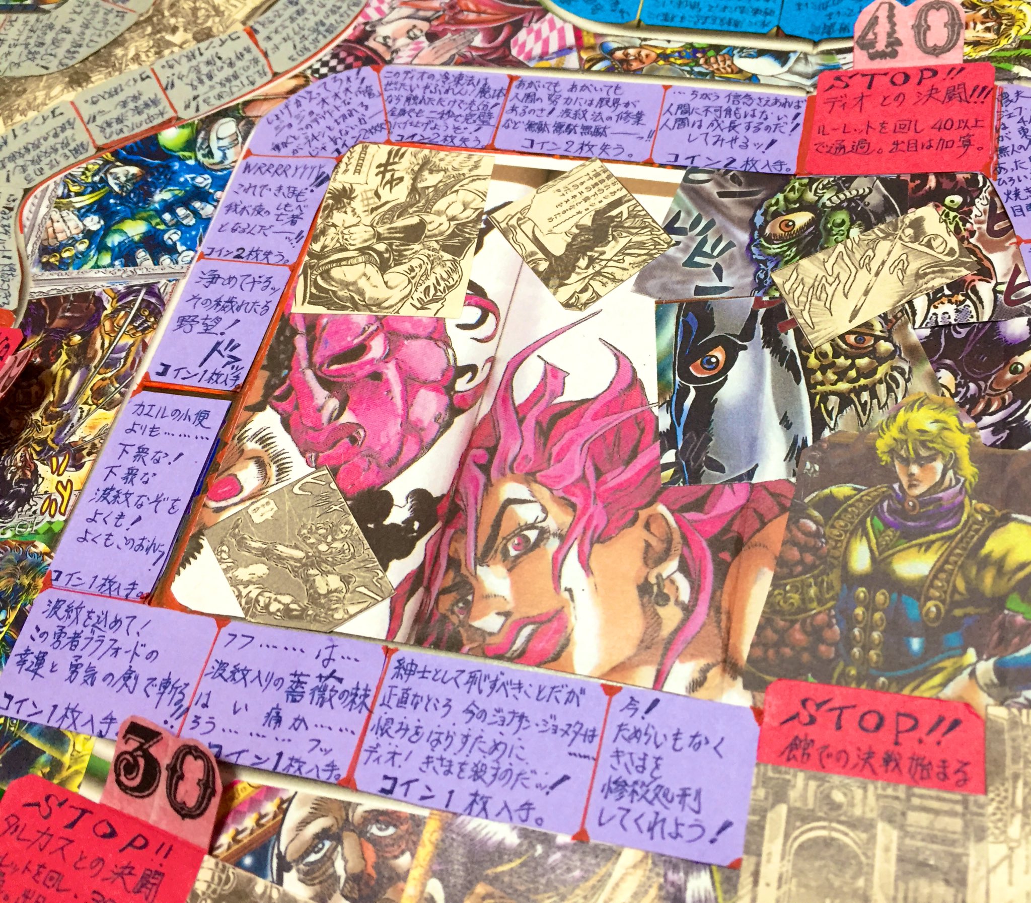 ココロノ タカシシ タカシシ工房便り 奇妙な双六新作は動き出すッ 16 ジョジョ新作双六第五弾ッ 第1部ファントムブラッド エンポリオとトニオは ジョナサンとディオの 石仮面の伝説を知る そして 洋上のエリナがさらなる冒険譚を伝えていく