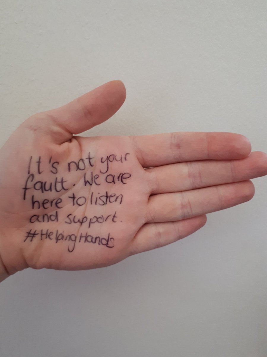 SarahHBasis's tweet photo. This #CEAday20, let's all work together to let young people know we will believe, listen to &amp; support them. #HelpingHands #CSE #EndCSE https://t.co/ciSsECQixz