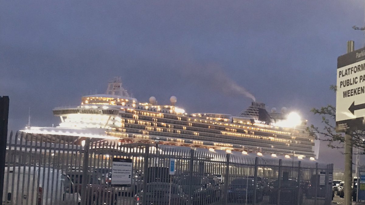 elodiemason1's tweet photo. Watching this wonder from afar as she sits back in Southampton. Hopefully this doesn’t go on for too many months #ventura #cruiseship #pocruises #pandocruises #carnivaluk #southampton #coronavirus #staysafe #stayhealthy https://t.co/FU0fa3xIlt