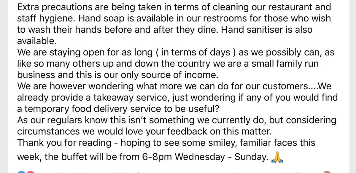 Open tonight from 6pm - last sitting at 8pm. #chinesebuffet #takeaway #eatin