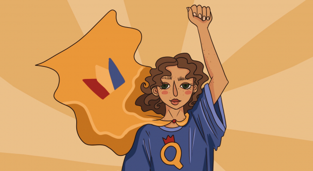 QJLifestyle's tweet photo. This month, The Journal wants to pull the mask off some of Queen’s own superheroes. In our first article of the series, we’re featuring three students who have helped amplify the voices of people who need support or guidance.

https://t.co/1oNn6J4Ud6 https://t.co/CFqCsl5Sj7