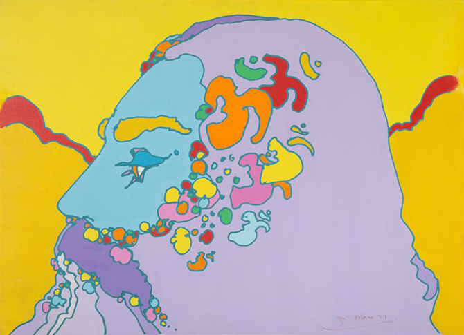 'Now will never leave. It is always here. Like a clear canvas, it awaits our painting.' ~ @SwSatchidananda #quotes #WednesdayWisdom #StaySafe everybody. #petermax #popart #modernart #contemporaryart #art #peace #love 🎨☮️❤️