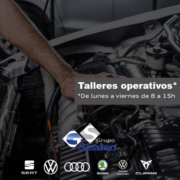 gruposealco's tweet photo. 📢 RECUERDE📢 Nuestros talleres siguen operativos de 8 a 15h.

☢️ Cumplimos protocolos de seguridad  COVID-19: guantes, geles desinfectantes, distancia de seguridad personas.

Cita Online: https://t.co/i8Vvvw4iG2

+ info: https://t.co/0UtmObCQyM https://t.co/GXXZrL70np