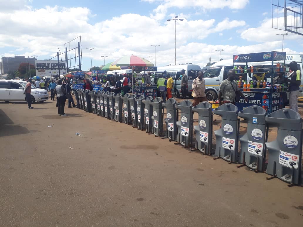 Ecosure partnered with Hitbay Sanitation Services and 
@cohsunshinecity
 to deploy hand washing basins in Harare's busy areas.

These will help in promoting washing of hands as a preventive measure to fight the spread of #COVID-19