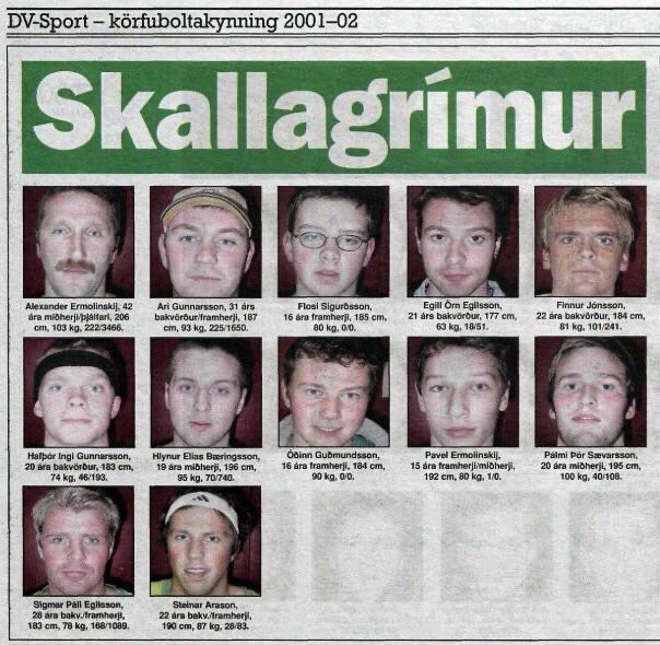 Umf. Skallagrímur 2001-02. Djúpsteiktur kjúklingur í Hyrnunni, Dússi og stöku Hreðavatnsskála heimsókn. 
Þetta lið féll, sem er ótrúlegt. 
Myndi rúlla yfir deildina í dag.